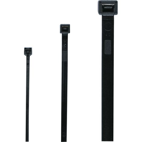 Cimco Serre-câbles Noirs 12,5x1000mm Pack de 50