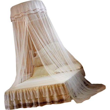 Moustiquaire suspendue en dentelle, style baldaquin classique (1/5)