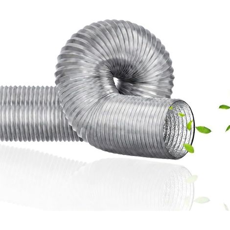 Tuyau Climatiseur Mobile, Tuyau de Ventilation 150 mm, 300 cm Tuyau d'Evacuation en Aluminium Gaine Ventilation, Conduit d'Air Flexible pour (1/5)