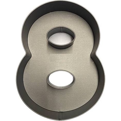 Calder teglia forma numero 8 alluminio antiaderente 18,5x24 cm