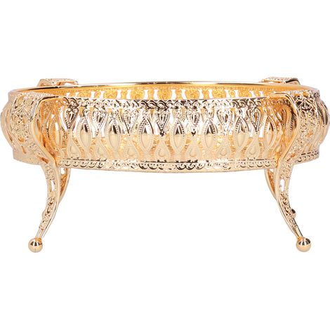 Plateau à fruits en alliage de zinc, assiette de rangement décorative pour desserts et collations (1/4)