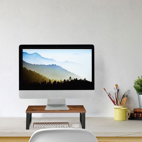Supporto per monitor ergonomico design industriale organizer da scrivania (1/5)