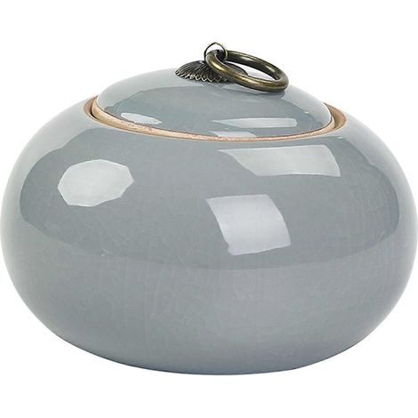 Pot de rangement en céramique, boîte à thé, boîte à épices, pot à café, pot à condiments avec couvercle hermétique (1/4)