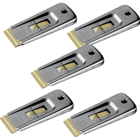 Stanley Razor Edge Scraper & 5 Blades STA028500 Perfect For Windows & Glass X5