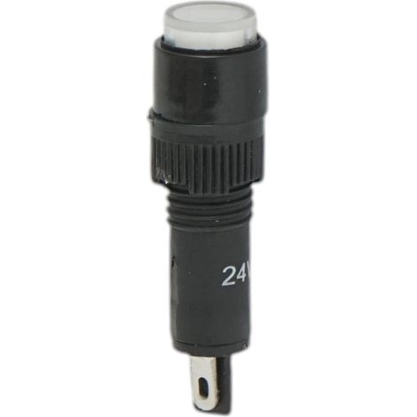 Indicatore di segnale industriale LED bianco 24V Ø 8mm Breckner Germany (1/4)