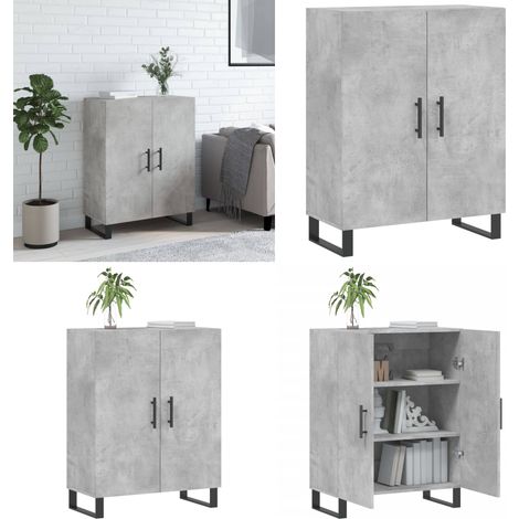 Buffet gris béton 69,5x34x90 cm bois d'ingénierie - buffet - buffets - Home & Living (1/5)