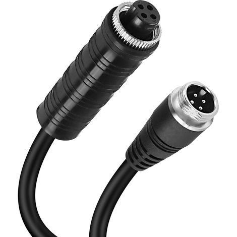 Câble d'extension vidéo d'aviation à 4 Broches pour caméra de recul, Fil Automobile mâle vers Femelle, 4 Broches, étanche, résistant aux Chocs, pour caméra de recul CCTV, Camion, Bus, Van (1/5)