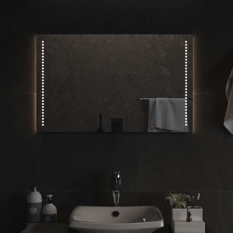 Miroir de salle de bain LED 80x50 cm