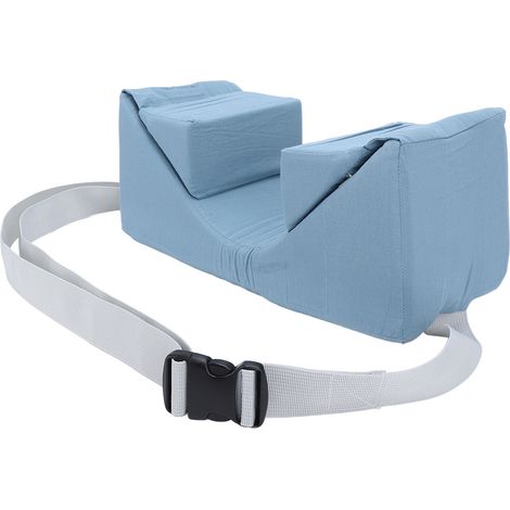 Oreiller triangulaire de soutien stable et ajustable pour la tête, oreiller de positionnement stabilisateur de cou pour dormir sur le dos (1/5)