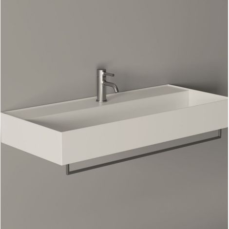 Lavabo, vasque à suspendre Hide 100x45cm (rectangle)   Mauve mat Sans Bonde Sans Siphon (1/5)
