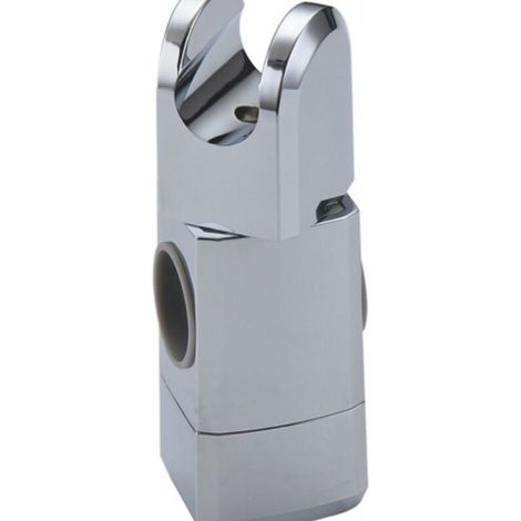 Barre de douche coulissante, support de pommeau de douche réglable, clip de fixation, revêtement ABS, accessoire de salle de bain, 1 pièce (1/5)