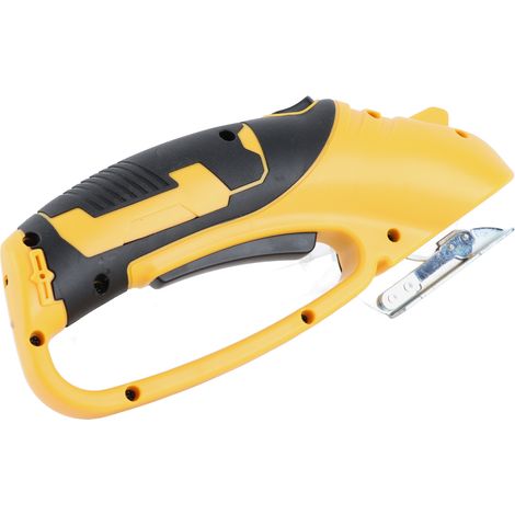Ciseaux électriques 4V pour tissus, ciseaux de couture sans fil portables avec interrupteur de sécurité et lumière LED. Conviennent pour couper le cuir souple, la moquette, le papier, le lin, le coton (1/4)