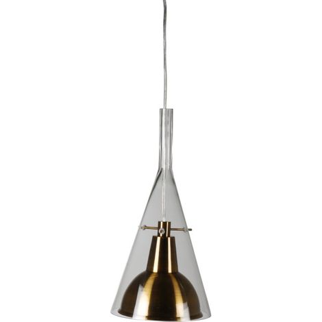 Lampe Suspension Design "Sirius" 40cm Or (1/5)