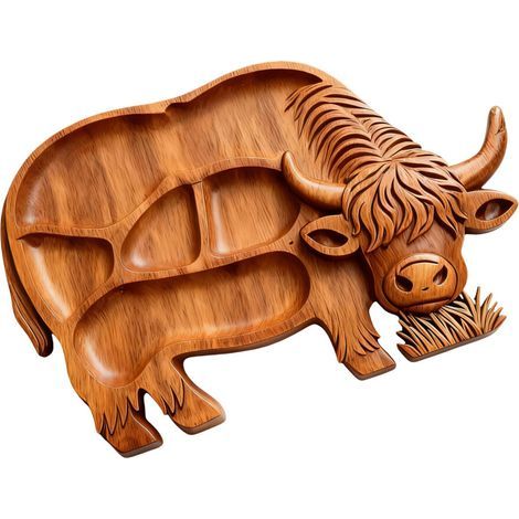 Assiette de départ en plastique-Assiette de boeuf des Highlands (1/2)