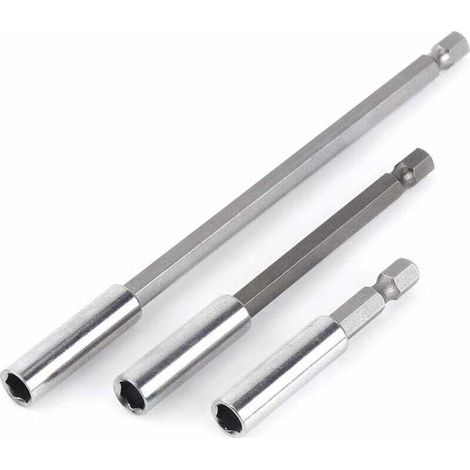 Health Gear 3 pièces Porte-Embout magnétique, Porte-Embout de Tournevis 1/4 Pouce Douille de Foret pour la Plupart des perceuses électriques
