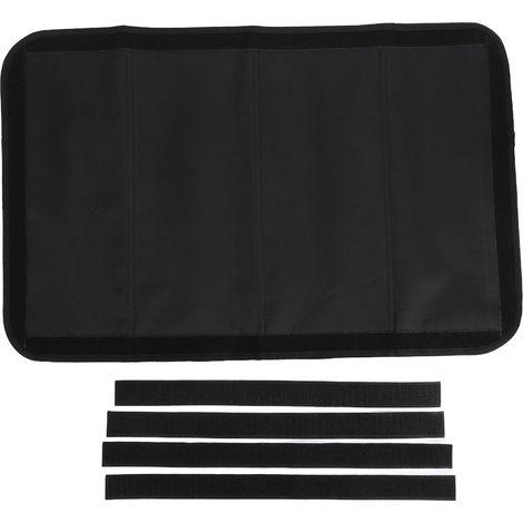 Pare-soleil pliable pour porte et fenêtre de camping-car, 25x16 pouces, Protection de la vie privée, pour remorque, camping-car, avec autocollants à crochets et boucles (1/5)