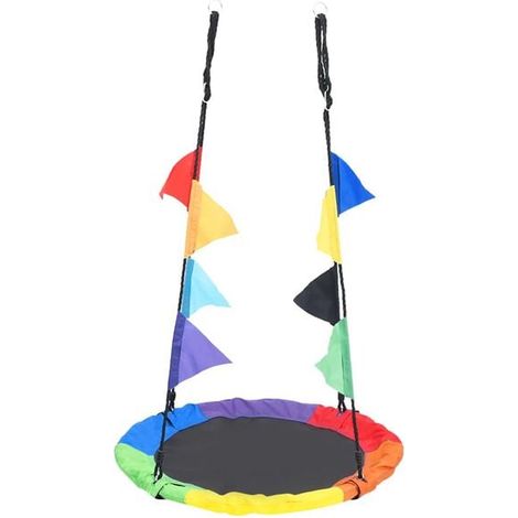 Équipement de jeu extérieur : Ensemble de trampoline 5 pièces 4,57 m jeu extérieur enfant, aire de jeu jardin, balançoire enfant , pour jardin, usage domestique , enfant 3-8 ans (1/5)