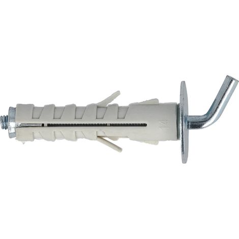Tasselli in nylon Diam. 9 x 40 con gancio corto 6 pz.