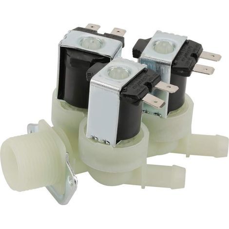 1 Électrovanne 3 Voies Plastique CA 220V G3/4 Normale Fermée Pour Machine À Laver Irrigation (1/5)