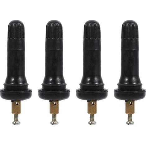 4pcs Capteur de Pression, Système de Surveillance de la Pression des Pneus TPMS Capteur Stem Valve (1/4)