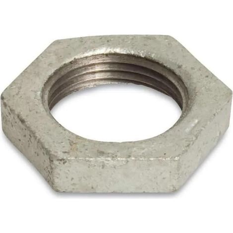 Raccord Fileté Fonte Malléable Contre-Écrou 3/8" IG Galvanisé (1/2)
