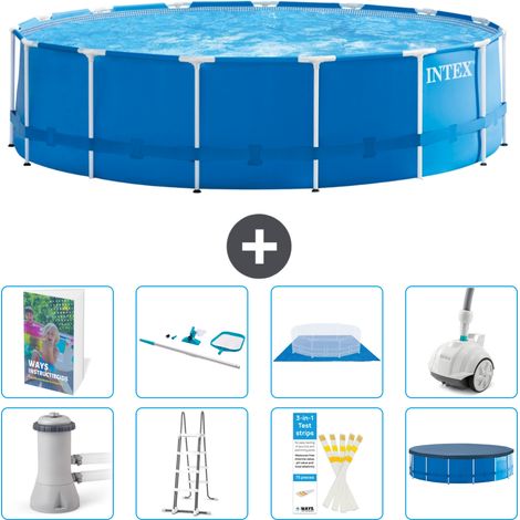 Intex Piscine Tubulaire Ronde - 457x122 cm - 9-pièces  S605