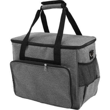 Sac pour machine à coudre grande capacité, portable, bandoulière réglable, large ouverture, compatible avec de nombreuses utilisations. (1/5)