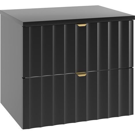 Mueble bajo lavabo 60cm encimera Lexa Negro (1/4)