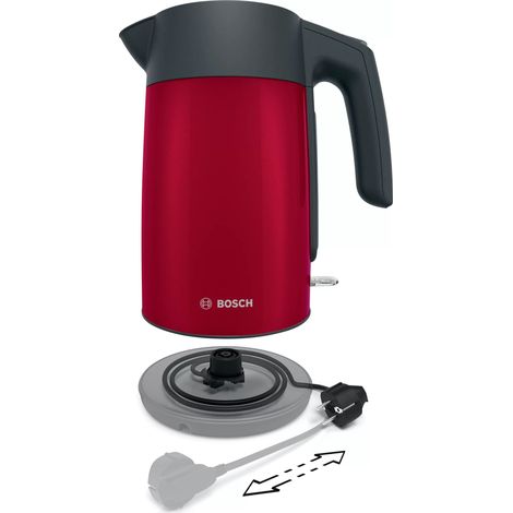 Bosch TWK7L464 tetera eléctrica 1,7 L 2400 W Rojo (1/5)