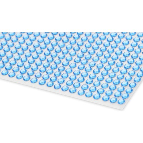 Cristalli decorativi per decorazione, 6 mm, blu, 1 confezione. (1/2)