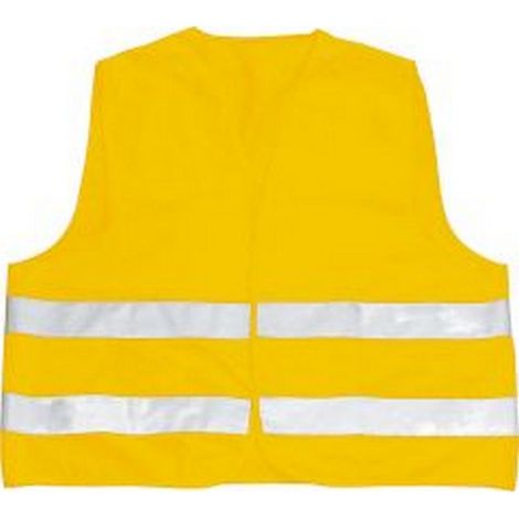 Chalecos de emergencia T 100 % poliéster sujeción por velcro naranja