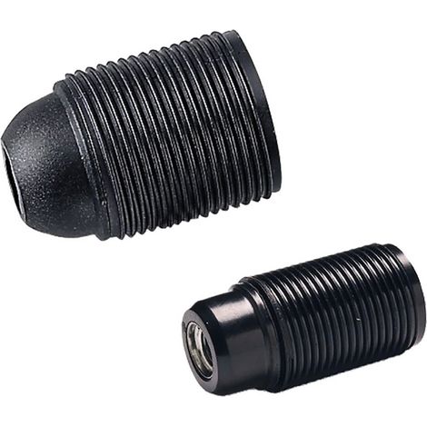 10PZ PORTALAMPADA FILETTATO E 14 - colore nero