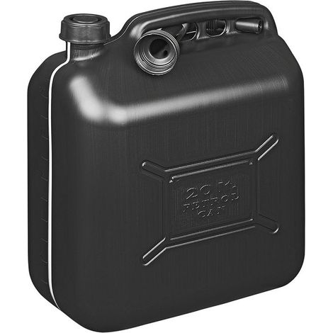 Tanica per carburante 20l in plastica nera omologata onu (1/5)