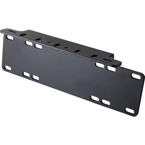 Support Universel de Plaque D'immatriculation Alliage Noir Pare-chocs Avant Barre Led et Feux de Travail Support de Fixation de plaque d'immatriculation pour 4X4 voiture Camion (1/5)