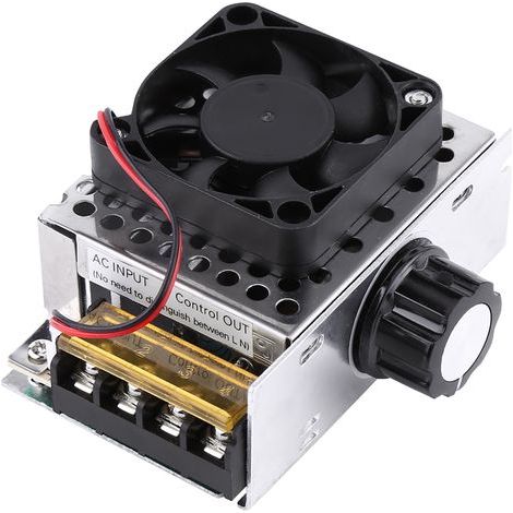 Régulateur de tension SCR 4000W – Tension de sortie réglable AC 0-220V – Courant 20A – Pour cuisinières, chauffe-eau et moteurs (1/5)