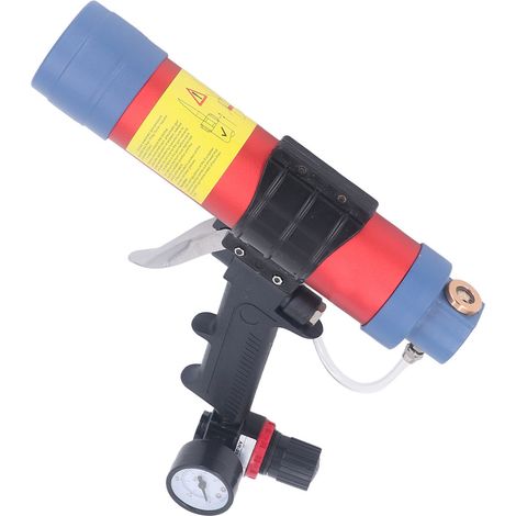 310-ml-Druckluft-Kartuschenpistole, Glasklebepistole mit Manometer, Druckluftkartuschenpistole, professionelles Dichtungswerkzeug. (1/5)