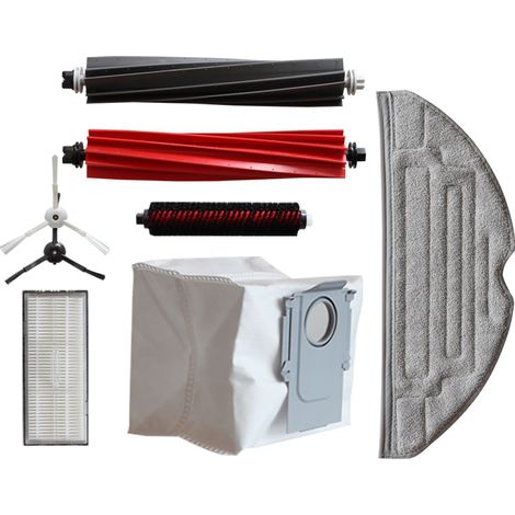Accessoires compatibles avec l'aspirateur robot G20/S8+/S8 Pro Ultra : balai, brosse latérale, filtre, brosse autonettoyante, sac à poussière. (1/5)