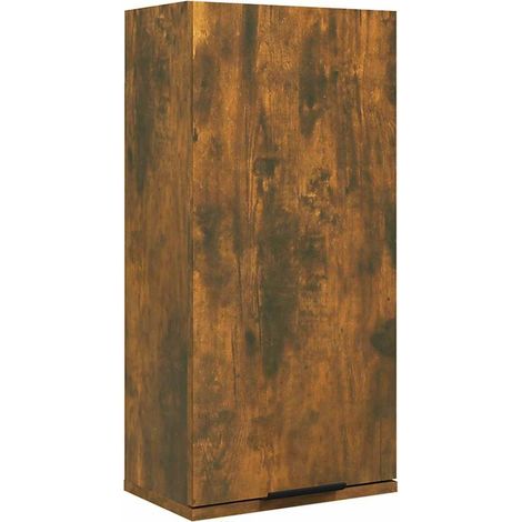 Maison Exclusive - Armario de baño de pared color roble ahumado 3 (1/5)