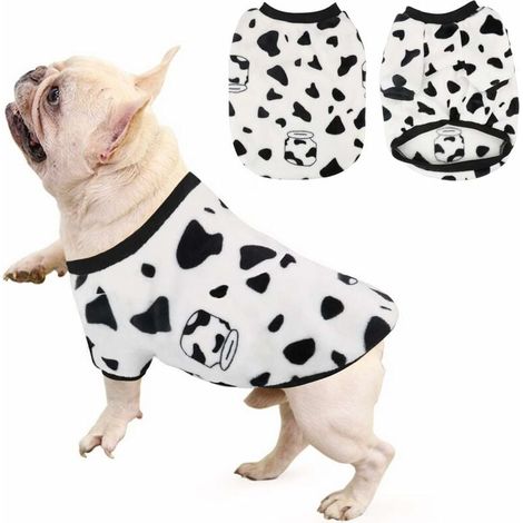 Chien Chat Vêtements Costume Manteau Pull (Blanc, S)-Fei Yu