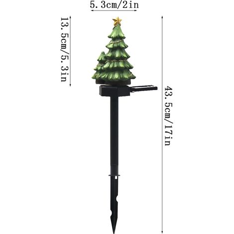 Décorations lumineuses de Noël, guirlandes solaires étanches et résistantes au froid pour sapin de Noël, éclairage paysager (1/5)