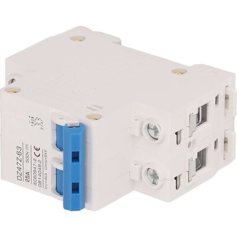 Disjoncteur miniature 2P CC 4 kA Icu 6 kV Uimp à déclenchement rapide pour système photovoltaïque solaire, petit disjoncteur CC 500 V 25 A (1/5)
