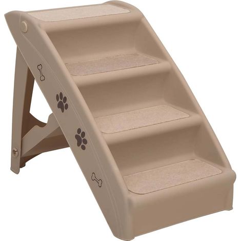 Escalera plegable para perros marrón 62x40x49,5 cm vidaXL