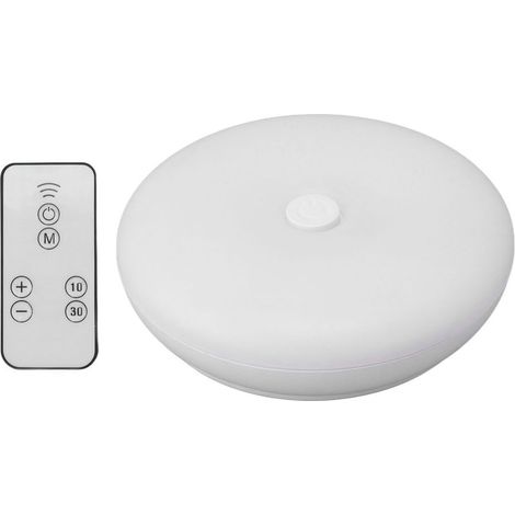 Applique murale LED 3,7V télécommande chevet sans fil adhésive blanc chaud (1/5)