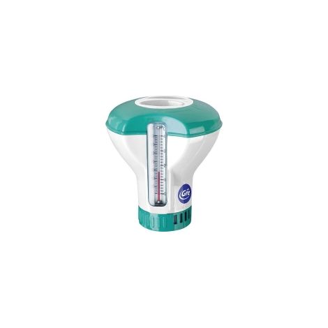 Schwimmender Chlorspender gre-pools floating chlorine dispenser hohe Beständigkeit integriertes Thermometer