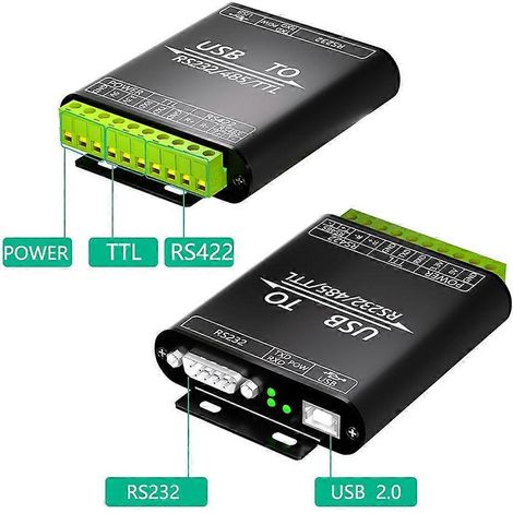 Carte adaptatrice de conversion USB vers RS232/485/422/TTL sécurisée avec sécurité renforcée (1/4)