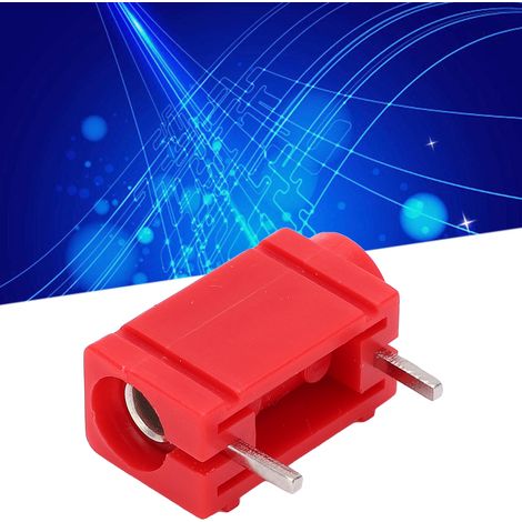J.40024 4mm spezielle Panelhalterung für seitlich montierte Leiterplatten, Halterung für PCB-Bananenstecker, verkauft in 5er-Packs, rot. (1/5)