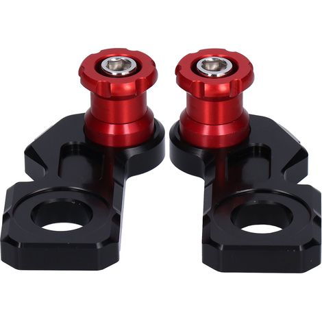 Support moto CB650R/F CBR650R 2019-2020, 2 pièces patins d'essieu en aluminium rouge, bloc coulissant de remplacement (1/5)