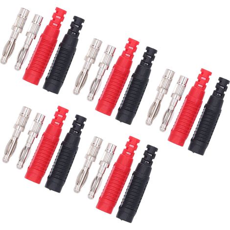 Lot de 5 connecteurs banane mâles isolés pour lanterne, adaptés aux machines à souder. (1/5)