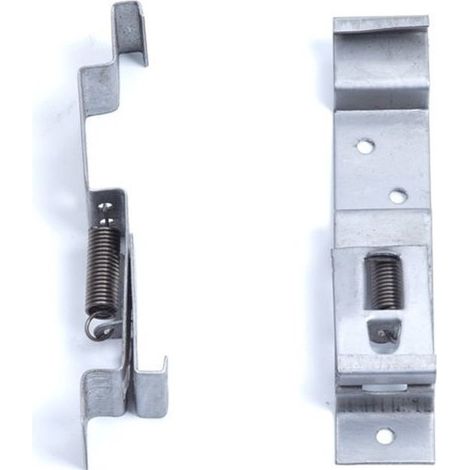Pinces de plaque d'immatriculation en acier inoxydable - Pour remorques et caravanes - Lot de 2 (1/5)