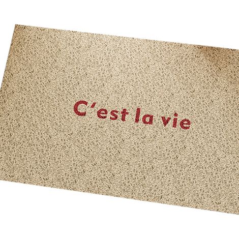 Tappeto per interni/esterni color crema vaniglia 40 60